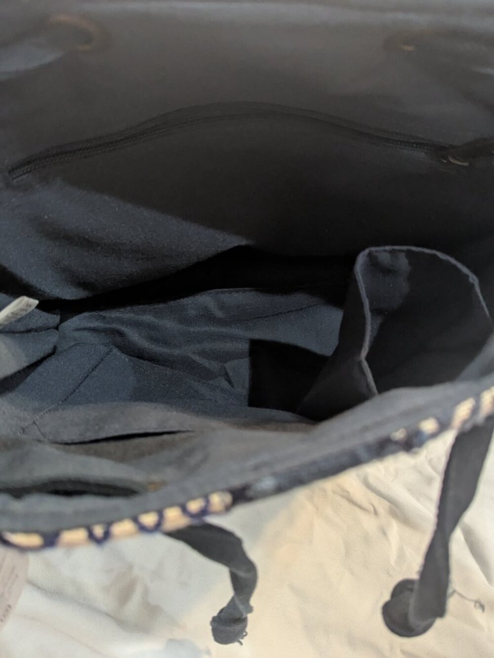 Demdaco blue patchwork backpack - Picture 6 of 6